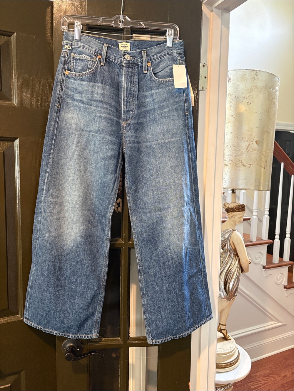 Citizens Of Humanity Wide Leg Jeans in Medium Blue